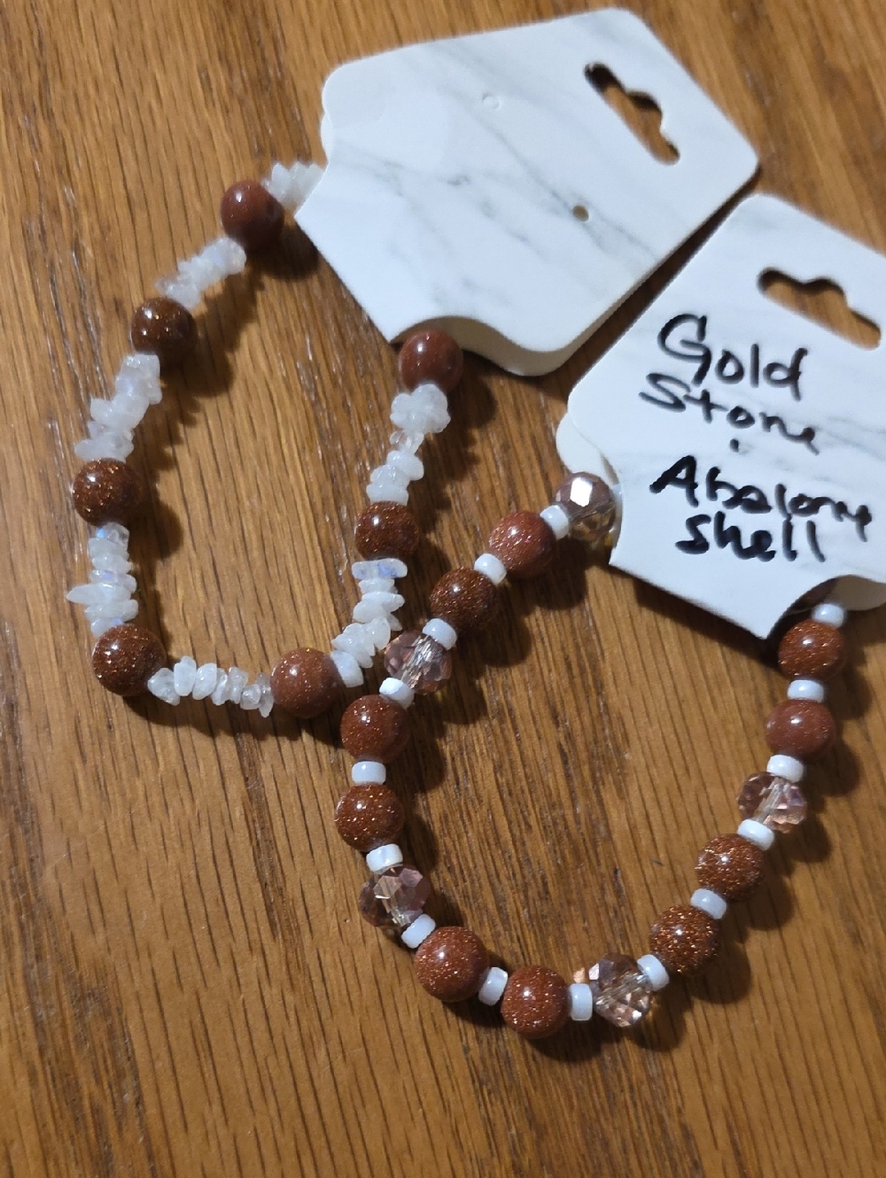 Goldstone Beaded Stretch Bracelet Set